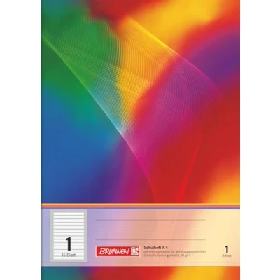 Imagen de Brunnen 104498102 Cuaderno A4, 16 Hojas, a Rayas (línea 1, Clase 1)