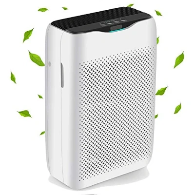 Imagen de COOCHEER Purificador de Aire para Hogar, Air Purifier 3 en 1 con Filtro HEPA y Carbón Activado,con Filtración 4 Capas Función Temporizador,CADR 258m3/h,Captura Polvo, Polen, Humo, Olor