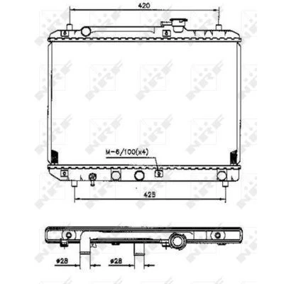Imagen de NRF 53207 Radiador, refrigeración del motor Aluminio 518 350 16 Aletas soldadas SUZUKI: SWIFT 2, Baleno I Berlina, Hatchback