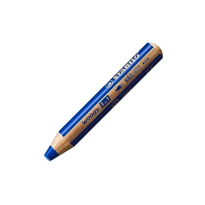Imagen de Lápiz de Color STABILO woody 3 en 1 Caja con 5 unidades azul ultramar
