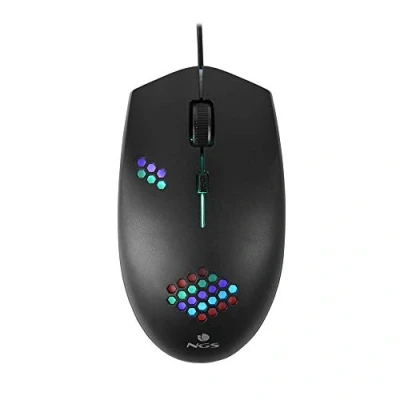 Imagen de NGS GMX 120 Ratón Gaming con Cable USB, Óptico 800/1200dpi Luces LED de 7 Colores