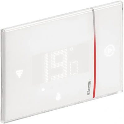 Imagen de Bticino SXW8002 termostato WiFi Digital Smarther2 con Netatmo, de Caldera empotrable, programable, Control también Desde la aplicación, Alexa y Google, visualización Humedad, Blanco