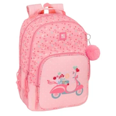 Imagen de Safta MOOS PASSION Mochila Doble Adaptable Carro, Tejido Reciclable, Ideal para Niños de Diferentes Edades, Cómoda y Versátil, Calidad Resistencia, 32x15x42 cm