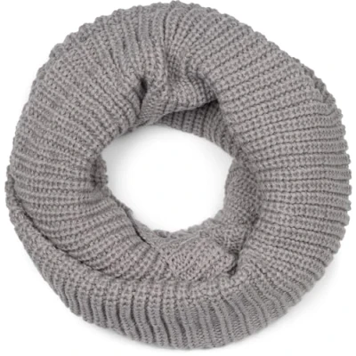 Imagen de styleBREAKER bufanda de punto fino unisex, tubular un solo color, para invierno, 01018112, color:Gris claro