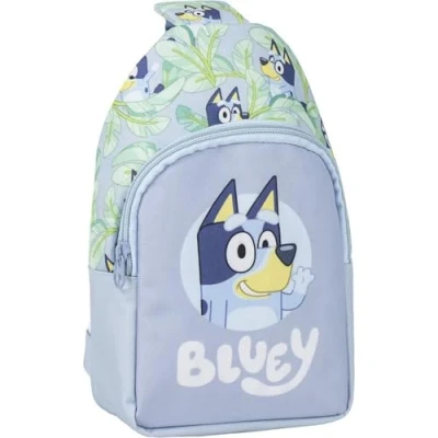 Imagen de Mochila Bandolera de Bluey Color Azul 13x23x7cm Fabricada en Poliéster Infantil con Asas Ajustables Compartimento Principal Producto Original Diseñado España
