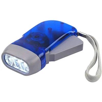 Imagen de Linterna dinamo de 3 LED, colores aleatorios