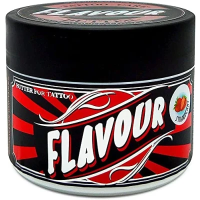 Imagen de FLAVOURTATTOO Butter para Tatuaje Strawberry Microblading Micropigmentación 200 ml