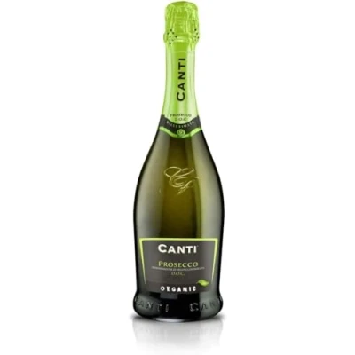 Imagen de Canti Prosecco Organic D.O.C. Millesimato, Vino Espumoso Extra Seco 11%, Uva Italiana Glera de Veneto, Sabor Dulce y Fresco, 1x750 ml