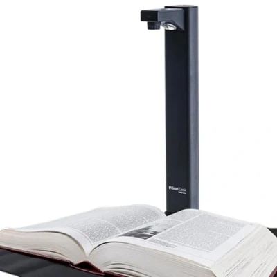 Imagen de IRIScan Desk escáner de documentos, libros v7Bus: 4K UltraHD 24MP 600dpi portátil ver documento camera OCRIA aplanamiento escaneo automático borrado dedos Win Mac