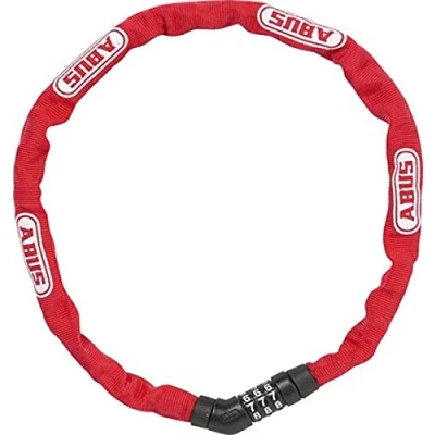 Imagen de ABUS Steel O Chain 4804C candado de cadena combinación acero especial nivel seguridad 3 75 cm rojo