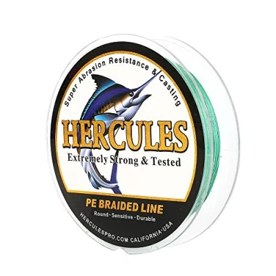 Imagen de Hercules Sedal Trenzado de 8 Hilos, 100 2000 m, 10 300 LB, Súper Suave, Polietileno, Multifilamento Hilo Pescar en el mar y Agua