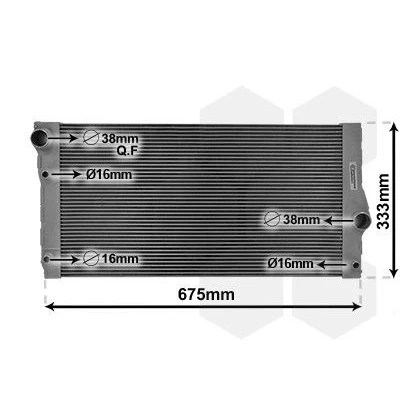 Imagen de VAN WEZEL 06002355 Radiador, refrigeración del motor Aluminio 600 326 32 Aletas soldadas BMW: 5 Berlina, 7, GT