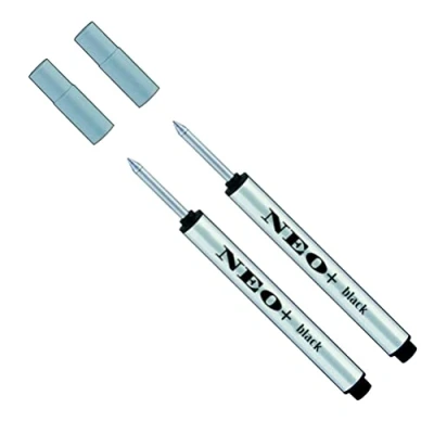 Imagen de NEO+ Recambios para mini bolígrafo Rollerball, juego de 2 en tinta negra