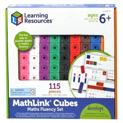 Imagen de Learning Resources Set para adquirir soltura en matemáticas cubos MathLink