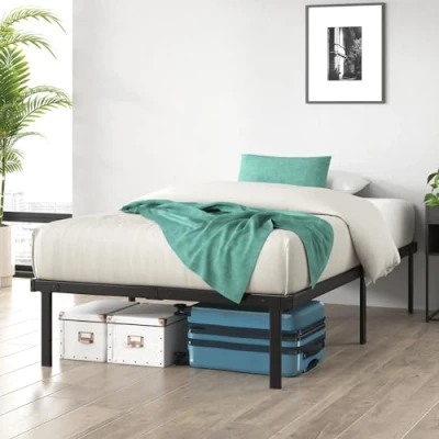 Imagen de Zinus Cama Caleb 90x200 cm Altura 36 con Espacio de Almacenamiento Debajo la Marco Metal Plegable Negro