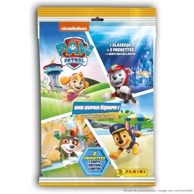 Imagen de Panini PATROUILLE Trading Cards 2 Un Super Team Starter Pack (1 carpeta + fundas 1 tarjeta de edición limitada), 005016SPAFGD