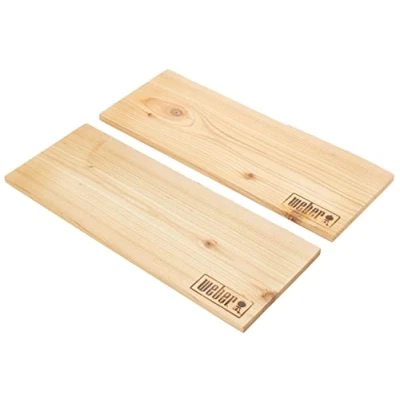 Imagen de Weber 17831 Bandejas de Cedro Grandes para ahumar, madera