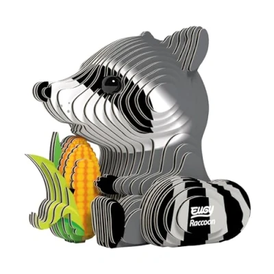 Imagen de EUGY Water Eco Friendly 3D Paper Puzzle (Mapache)