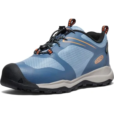 Imagen de KEEN Wanduro Low Waterproof, Zapatillas para Caminar, Vintage Indigo/Scarlet Ibis, 37 EU