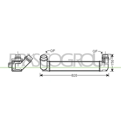 Imagen de PRASCO RN424N002 Intercooler Con acoplamientos rápidos RENAULT: MEGANE 3, CC, 3 Grandtour