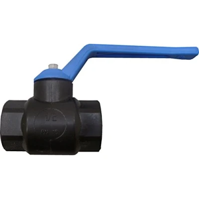 Imagen de S&amp;M 174063 Válvula Esfera antihielo 1/2&quot;, Polipropileno Negro, maneta Color Azul