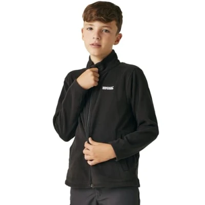 Imagen de Regatta Forro Polar King II con Cremallera simétrica Fleece, Unisex niños, Black/Black, 13 yr