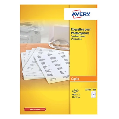 Imagen de Avery Laser Labels, White 70x 37.3 Etiqueta autoadhesiva (White 37.3, 70 x 4800 pieza(s))