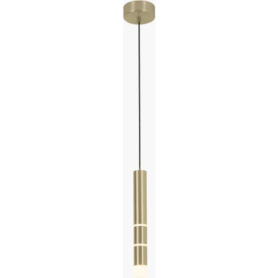 Imagen de PURE Vega lámpara colgante LED, un cilindro, latón