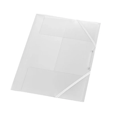Imagen de Herlitz 1948652 Carpeta con gomas (A4, 3 solapas y 2 elásticas, polipropileno), transparente