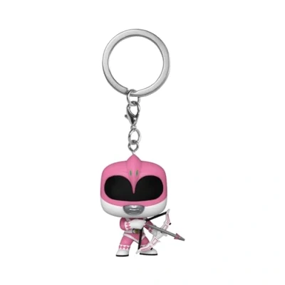 Imagen de Funko Pop! Keychain: Mighty Morphin Power Rangers 30th Pink Ranger TV Minifigura de Vinilo Coleccionable Llavero Original Relleno Calcetines Idea Regalo Fans