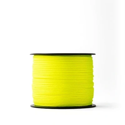Imagen de Snuro Cuerda de nailon (2 mm, 100 m, amarillo) albañilería resistente fluorescente para cualquier aplicación a la intemperie ideal fijar