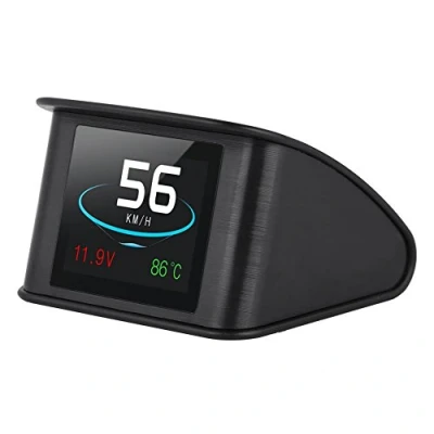 Imagen de Digital Medidor de Velocidad, Universal Pantalla Cabeza Alta HUD OBD2 Advertencia Velocidad y Monitor Consumo Combustible