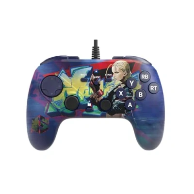 Imagen de HORI Fighting Commander OCTA (Edición Street Fighter 6 Cammy) para PC Windows Mando de lucha con cable apto torneos Licencia oficial Capcom