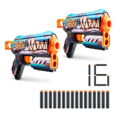 Imagen de XShot Skins Flux, Beast out, Foam Dart Blaster (2 Blasters, 16 Darts) Air Pocket Technology, Major Brand Compatible, Toy for Kids, Teens, Adults, Frustration Free Packaging