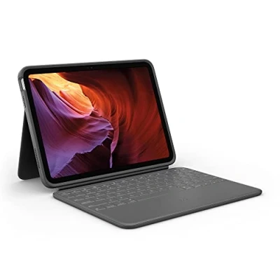 Imagen de Logitech Rugged Folio Funda Apple iPad 2022 Gris Qwerty