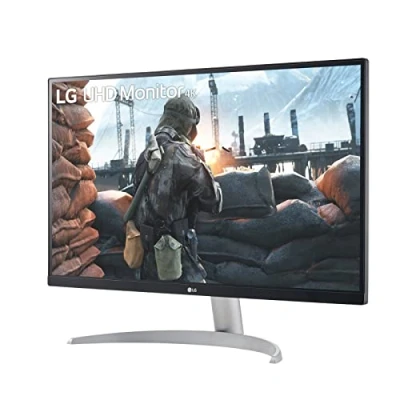Imagen de LG 27UP600 W Monitor 4K UHD 27 pulgadas, Panel IPS: 3840x2160, 60Hz, 5 ms, 1000:1, 400nit, DCI P3 95%, 16:9, HDMI, DisplayPort, Conectividad Universal, Inclinación Ajustable, Color Negro