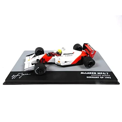 Imagen de OPO 10 Coche de Fórmula 1 1/43 Compatible con McLaren MP4 / 7# Ayrton Senna Alemania GP F1 1992 (723)