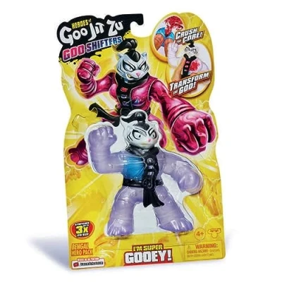 Imagen de Grandi Giochi Goo JIT Zu Shifters, Pack Individual de 7 Personajes Surtidos con Bola aplastamiento para activar el Cambio Color GJT34000