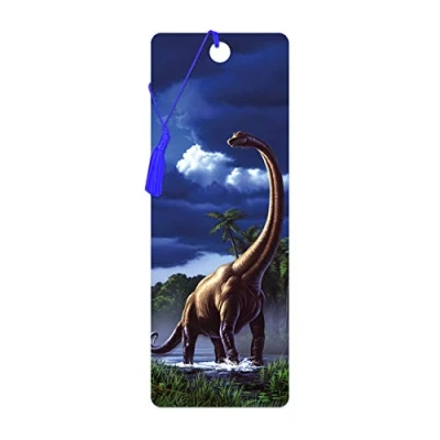 Imagen de 3D LiveLife Marcapaginas Braquiosaurio de Deluxebase. Un marcapáginas dinosaurios con lenticular e ilustraciones licencia del reconocido artista Jerry LoFaro