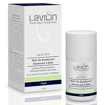 Imagen de LAVILIN Desodorante en Bola Para Hombre Hasta 72 Horas De Protección A Larga Duración Sin Alcohol, Parabenos ni Aluminio Crueldad Hipoalergénico La Piel 2,7 oz