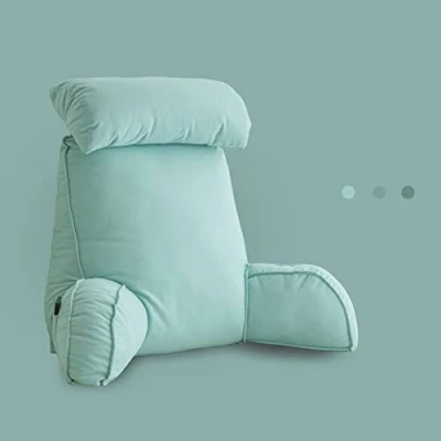 Imagen de DITUDO Almohada de Lectura,cojin Cama Respaldo,Respaldo para Cama,Almohada Lectura con Espuma Viscoelástica Triturada,Desenfundable,Cojín Respaldo Apoyo Lumbar,Relajarse