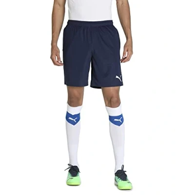 Imagen de PUMA teamRISE Training Shorts Pantalones Cortos, Hombre, Peacoat/Puma White, S