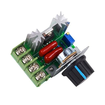 Imagen de Yosoo Controlador Pwm De Motor Ca Control Velocidad 2000W Voltaje Ajustable Regulador 25A 50 220V Led Dimmer