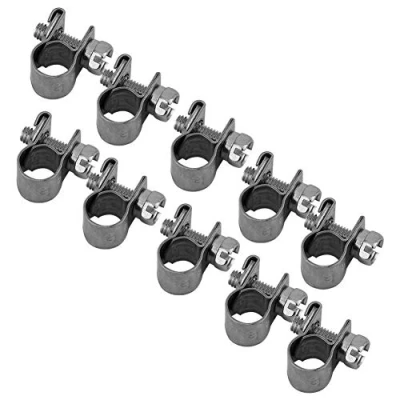 Imagen de 10 Unids/Set Abrazaderas De Manguera Acero Inoxidable Resistente T Bolt Mini Línea Combustible Clips Tubería 6 Mm 20 Tamaño Opcional Para Fontanería (6 8 Mm)