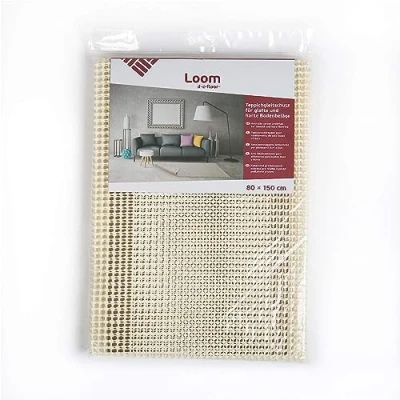 Imagen de d c fix antideslizante alfombra Telar protección de suelo duro y liso lavable, cortable, transpirable, impermeable para alfombrilla, parquet, vinilo, lámina, baldosas 80 cm x 1,5 m