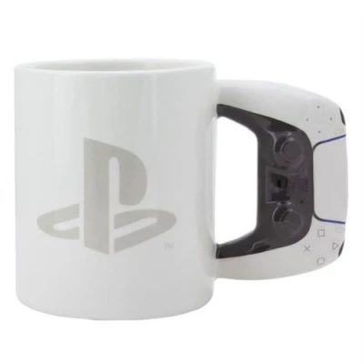 Imagen de Paladone Taza Cerámica PlayStation Oficial PS5, Con Mango en Forma de Controlador, 480ml