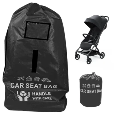 Imagen de Universal de Bolsa Transporte Silla Paseo, Impermeable Cochecito, Protectora para Sillas Coche, Bolso Viaje Cochecito Infantil (Negro)