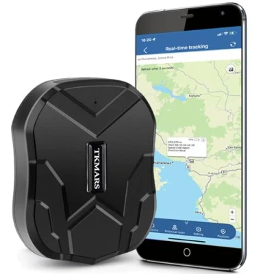 Imagen de Localizador GPS para Coche con Micrófono TKMARS Rastreador sin Suscripción 90 días en Espera 5000mAh Magnética Impermeable Antirrobo App Gratuita Tracker Auto Moto Camión TK905