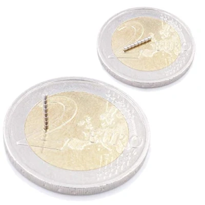 Imagen de Brudazon 90 Mini imanes Discos 1x1mm N52 nivel más fuerte Los de neodimio ultra fuertes Imán del poder para la toma modelo, foto, pizarra blanca Pequeño, redondo y extra
