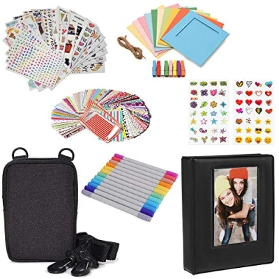 Imagen de Zink Fun Deluxe Kit de Accesorios para impresión instantánea Fotos 5 x 7,6 cm con álbum Fotos, Estuche, Pegatinas, marcadores, Marcos
